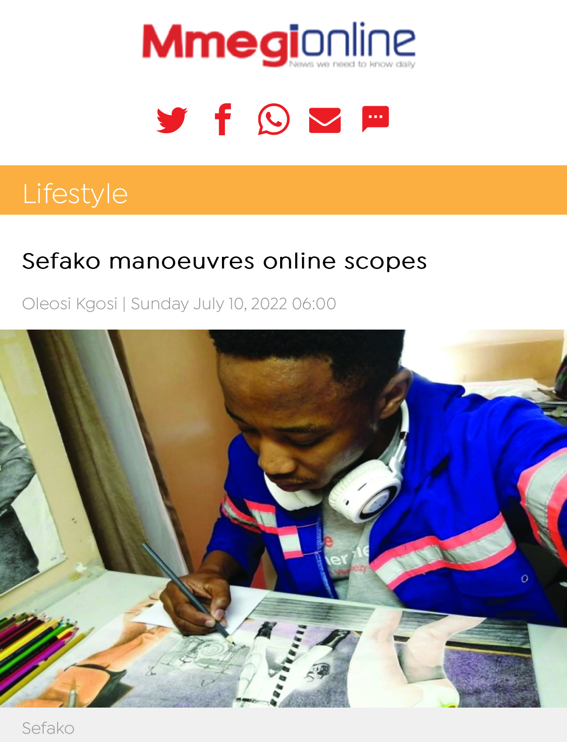 Sefakos Art Manoeuvres Online Scopes